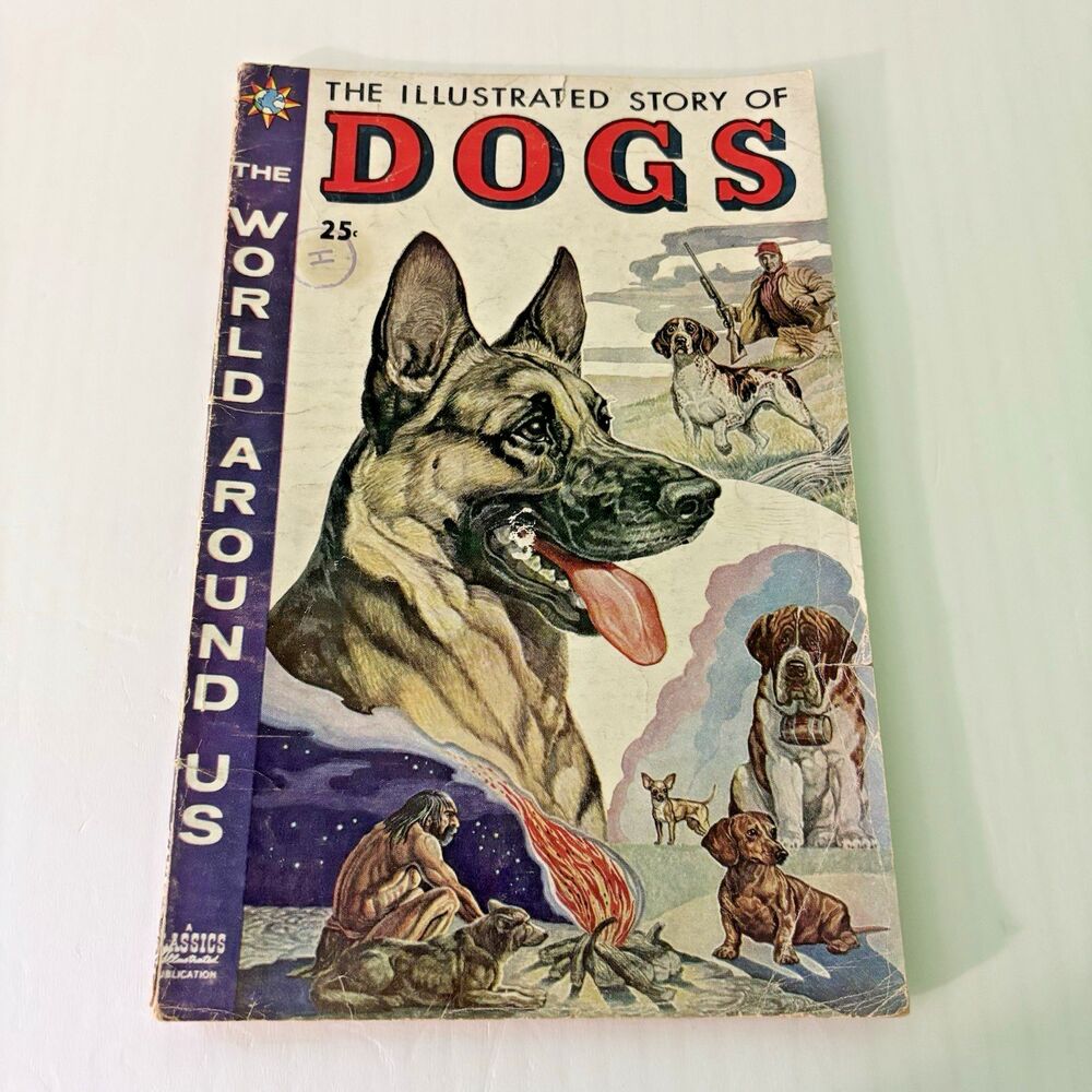 The World Around Us The Illustrated Story of Dogs Magazine Comic Book Sept 1958